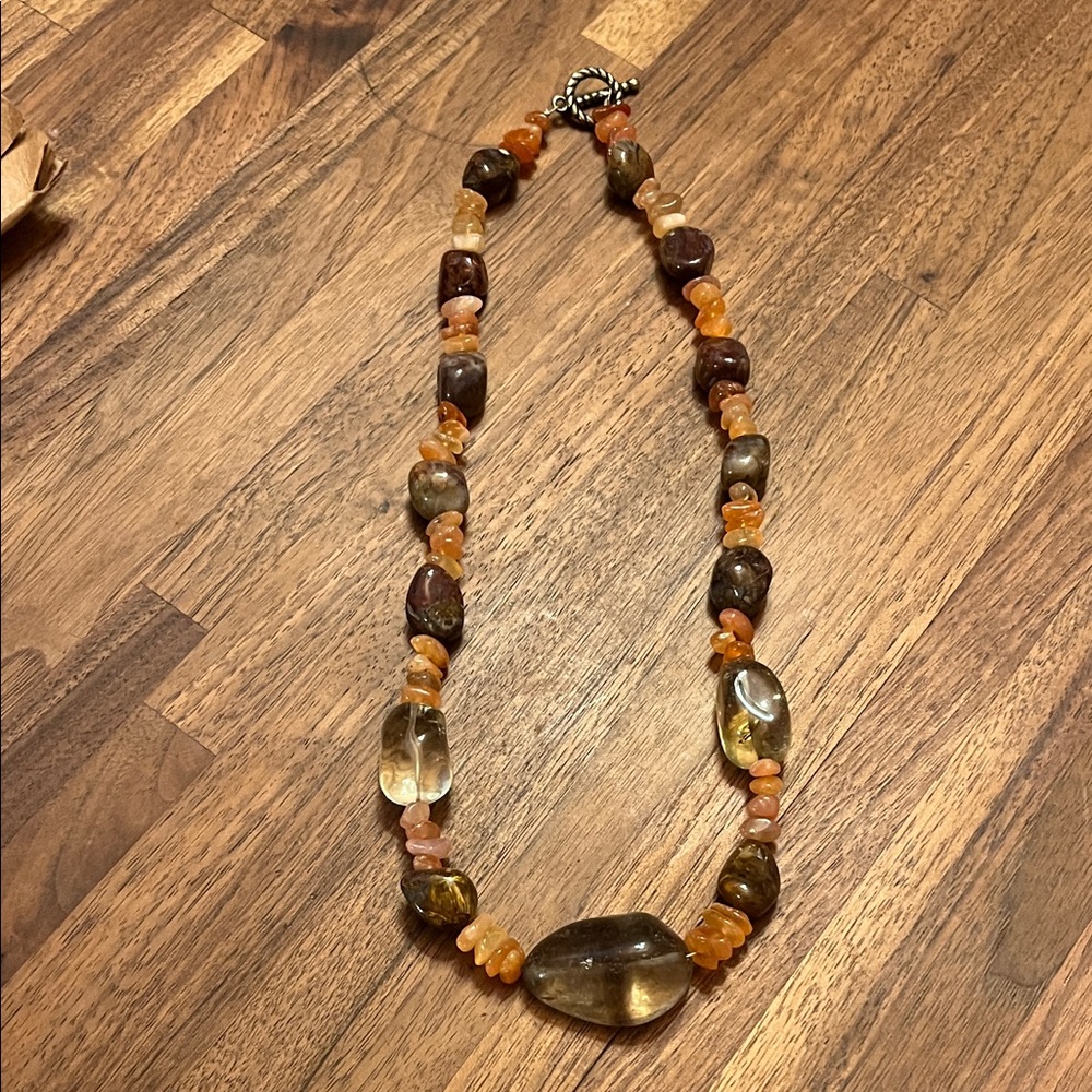 Elegant Multicolor carnelian Beaded Necklace